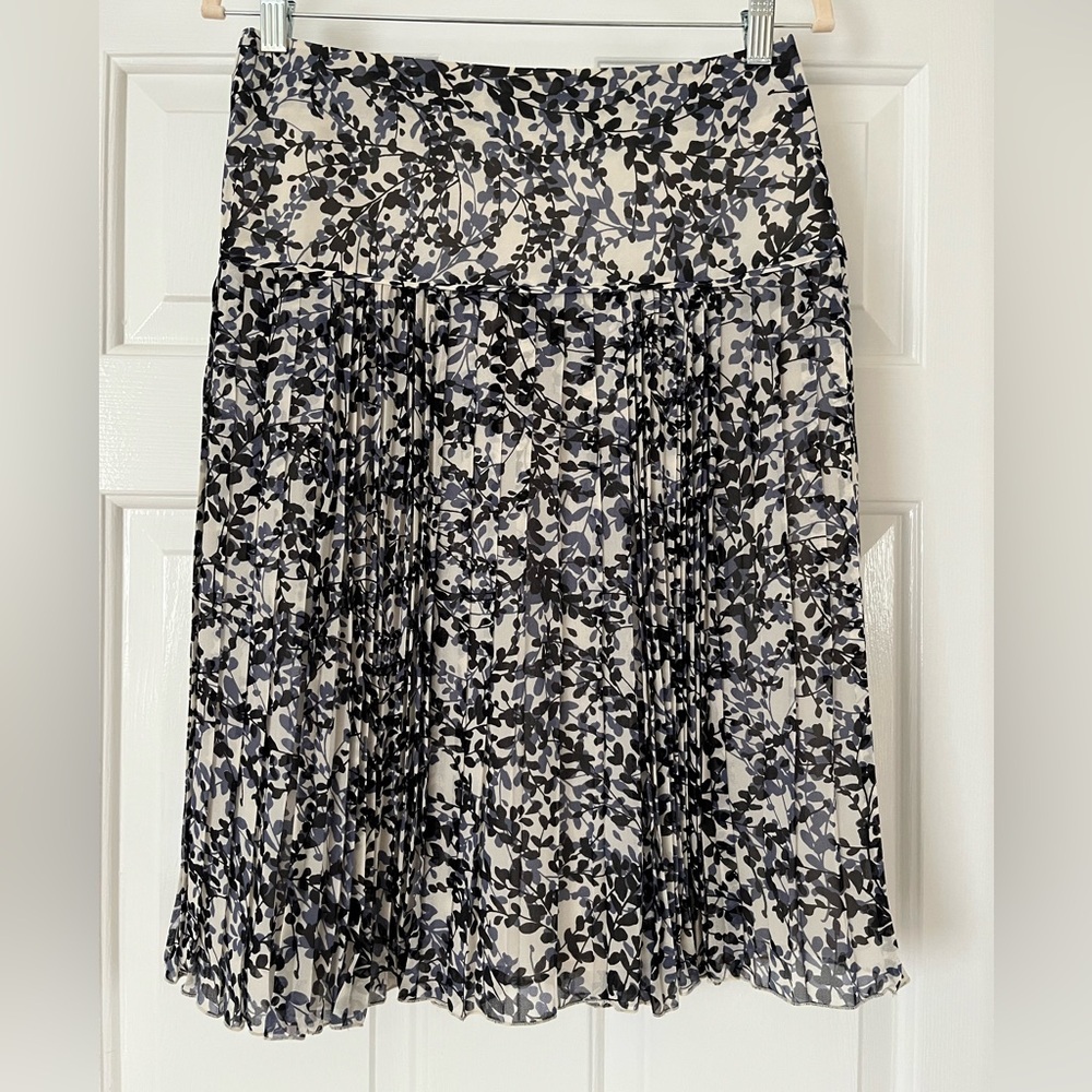 Ann Taylor Pleated Silk Skirt, size 4